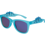 Miles Kids Polarised Square Dinosaur Sunglasses - Blue Mirror